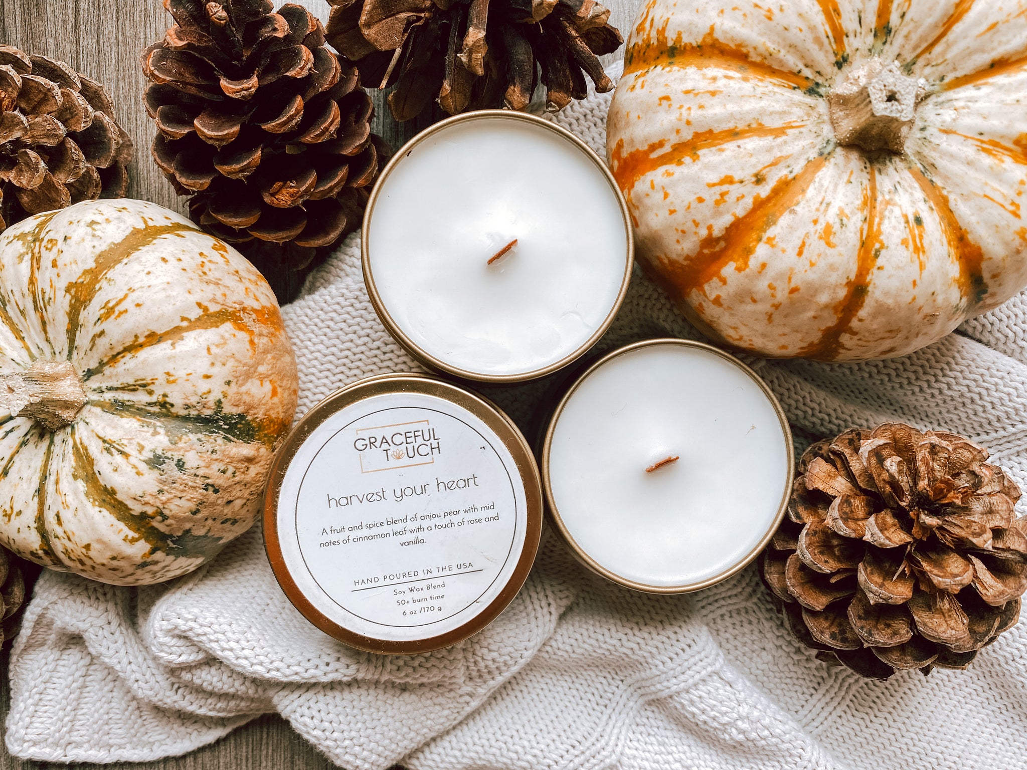 Harvest Spice Scented Blended Soy Candle | Fall Fragrance Candles | Hand  Poured in The USA